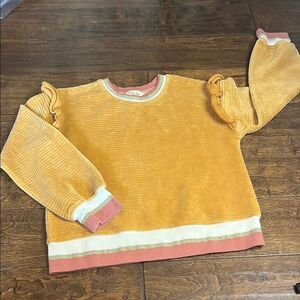 Matilda Jane Just Imagine JoJo Girls Ribbed Velour Sweatshirt, size 10